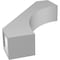 Ekena Millwork 3 1/2-in. W x 14-in. D x 18-in. H Westlake Architectural Grade PVC Knee Brace BRCP035X14X18WTL - alternate 3